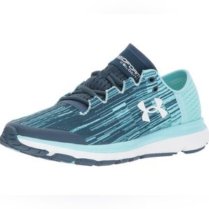 Under Armour Womens SF Velociti 1298675-918 Aqua Running Shoes Sneaker Sz 10